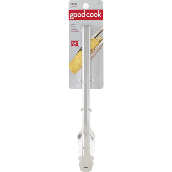Goodcook 12 In. Spring Action Locking Tongs 25877