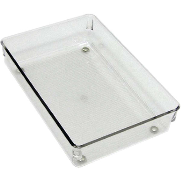 iDesign Linus 6 In. W. x 9 In. L. x 2 In. D. Clear Drawer Organizer Tray 70026
