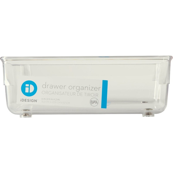 iDesign Linus 6 In. W. x 9 In. L. x 2 In. D. Clear Drawer Organizer Tray 70026 602026