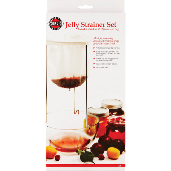 Norpro 6.5 In. x 12 In. Cotton Bag Jelly Strainer Stand 614 600081