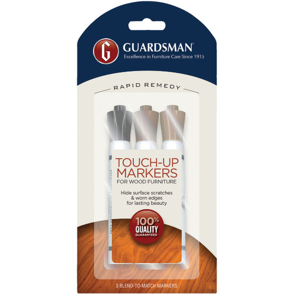 Guardsman Rapid Remedy Wood Furniture Touch-Up Markers (3-Pack) 465000