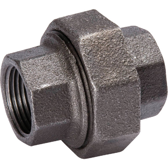 Southland 3/4 In. Ground Joint Malleable Black Iron Union 521-704HN