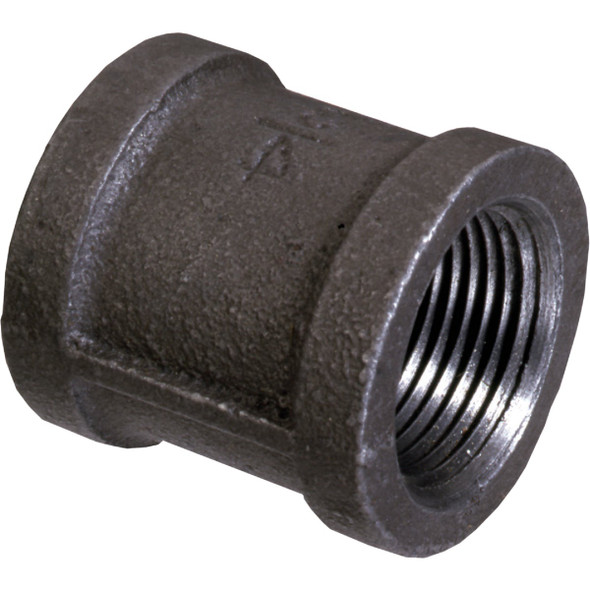 B&K 3/4 In. Malleable Black Iron Coupling 521-204HN