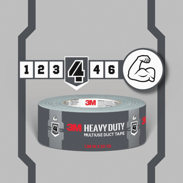 3M 1.88 In. x 45 Yd. Heavy Duty Duct Tape, Gray 2145 440876