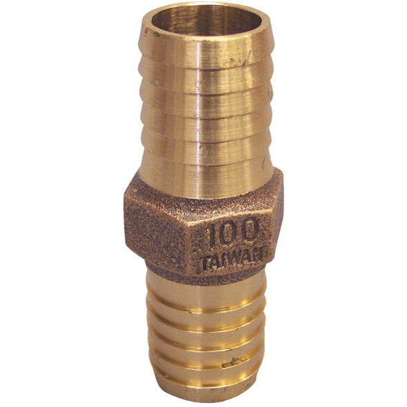 Merrill 1 In. Low Lead Brass Hose Barb Insert Coupling RBCPNL100
