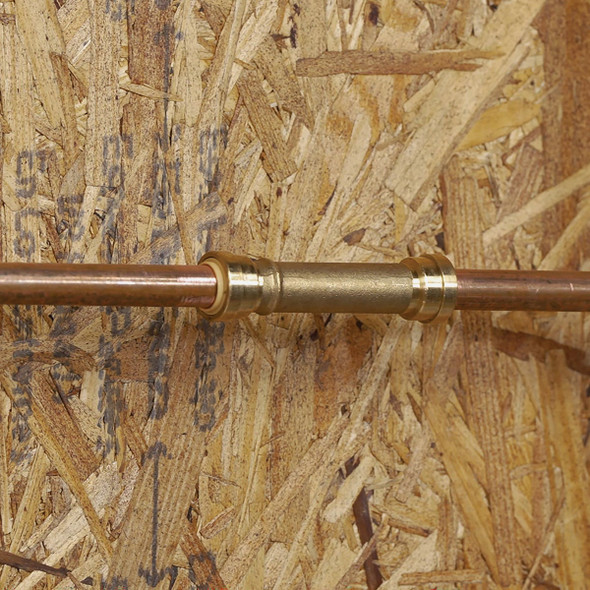 QuickFitting 1-2 In. Push-to-Connect Brass Slip Repair Coupling LF817R 437283