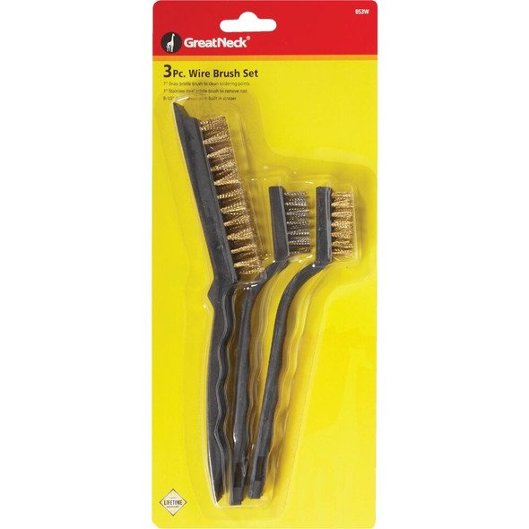 Great Neck Wire Brush Set, (3-Pack) BS3W 364711