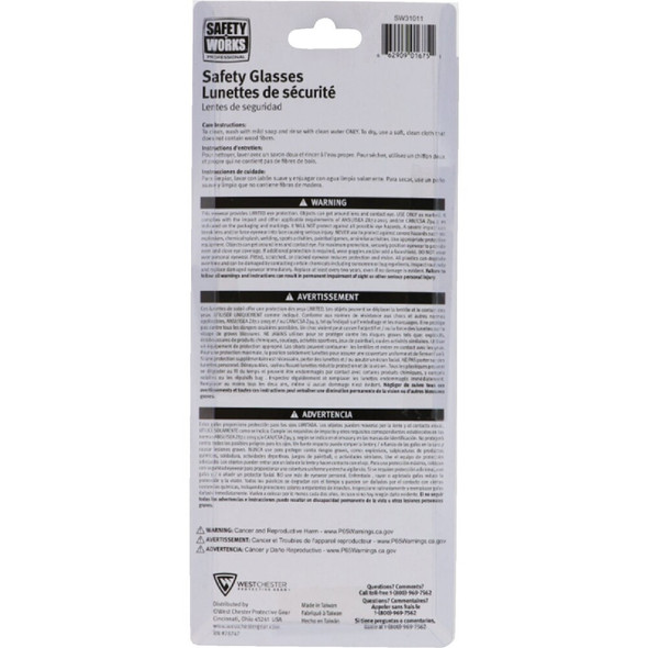 Safety Works Clear Safety Glasses SW31720 361165