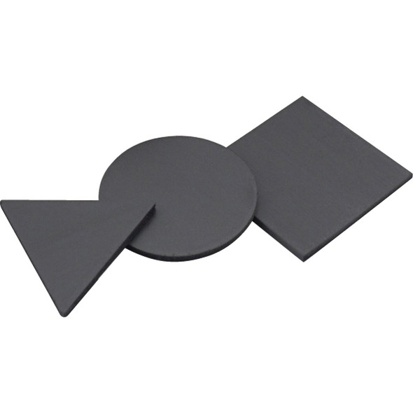 Master Magnetics Black Assorted Magnetic Shapes (30-Pack) 07257