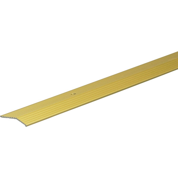Frost King Satin Gold Fluted 1-3/8 In. x 3 Ft. Aluminum Carpet Trim Bar H591FB/3
