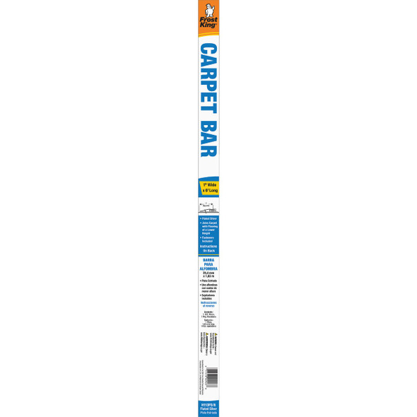 Frost King Satin Silver Fluted 1 In. x 6 Ft. Aluminum Carpet Trim Bar H113FS-6 260290