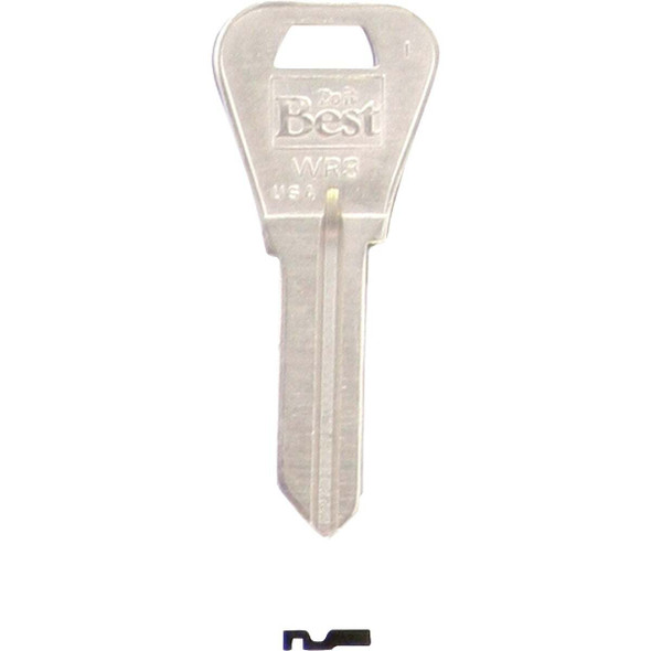 Do it Best Weiser Nickel Plated House Key, WR3 / 1054WB (10-Pack) IAL6288802B