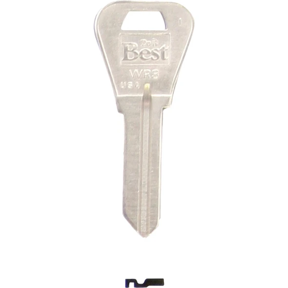 Do it Best Weiser Nickel Plated House Key, WR3 / 1054WB (10-Pack) IAL6288802B