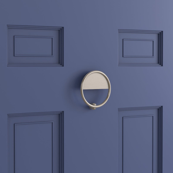 National Hardware 4-1-3 In. Satin Nickel Cooper Door Knocker N336-701 203500