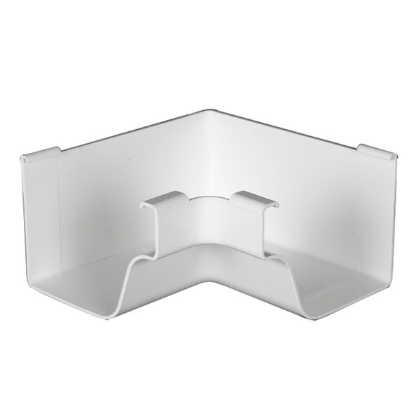 Amerimax 5 In. Traditional K-Style White Vinyl Gutter Inside Miter M0504HP