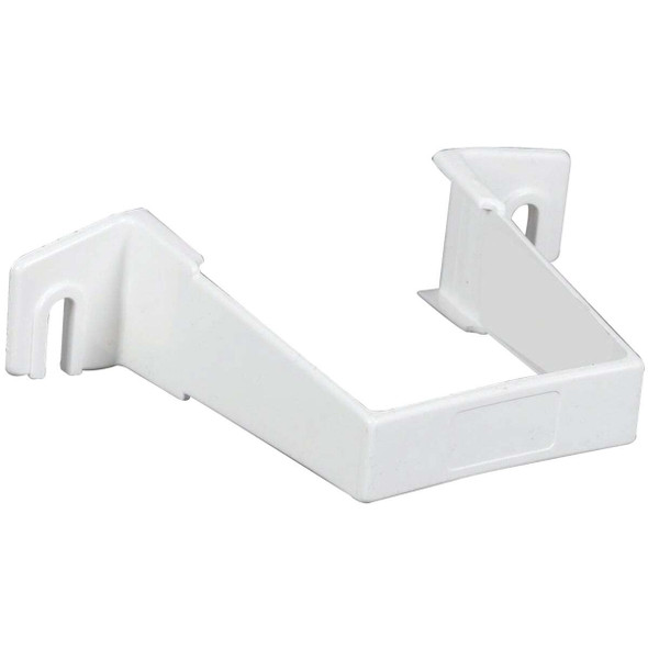 Amerimax 2 In. Contemporary White Vinyl Square Downspout Clip T0534HP