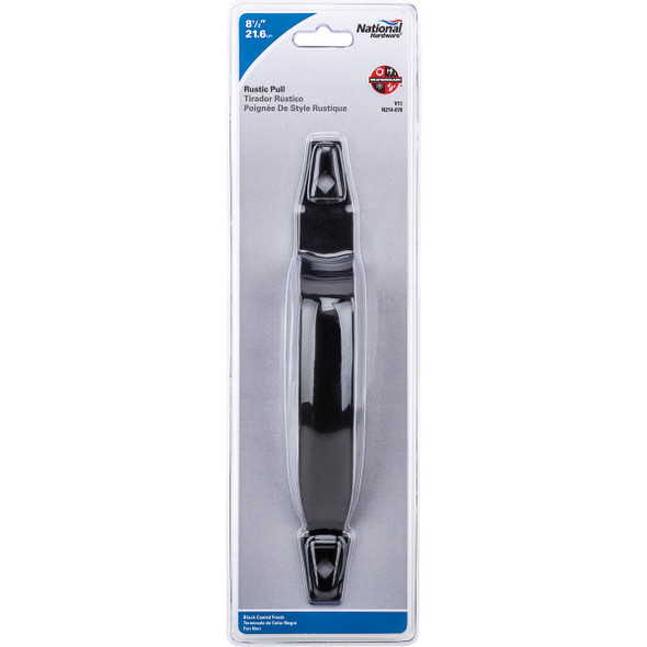 National Hardware 8-1-2 In. Black Ornamental Gate Pull N214-078 201470