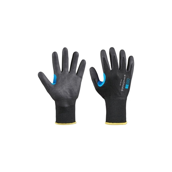 CoreShield™ A5/E Coated Cut Resistant Gloves, 9/Large, HPPE/SS, Nitrile Micro-Foam, 13 ga, Black