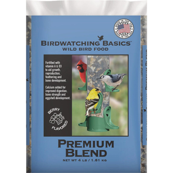 Birdwatching Basics 4 Lb. Premium Blend Wild Bird Food 9546