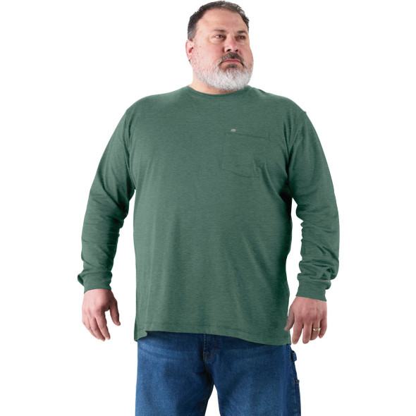Berne Performance Men's Large Pine Green Long Sleeve Pocket T-Shirt BSM39PNR440 739708