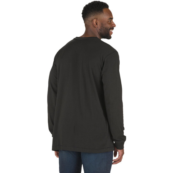 Berne Performance Men's 2XL Black Long Sleeve Pocket T-Shirt BSM39BKR520 718004