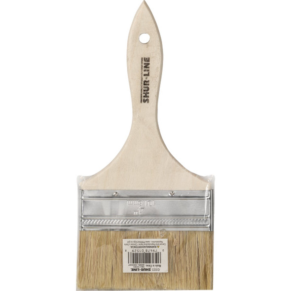 Shur-Line 4 In. Flat Chip Natural Bristle Paint Brush 30035507 797949