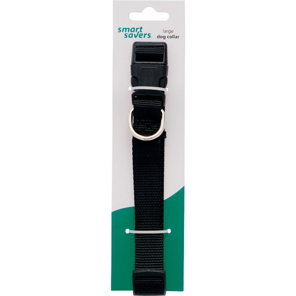 Smart Savers Adjustable 12 to 20 In. Black Dog Collar am069-1 Pack of 12