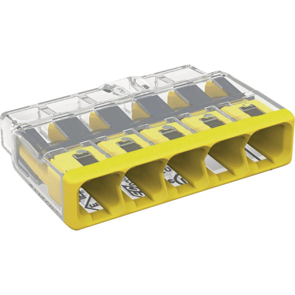 Wago 5-Wire Compact Push In Connector (10-Pack) 2773-405/K000-0008