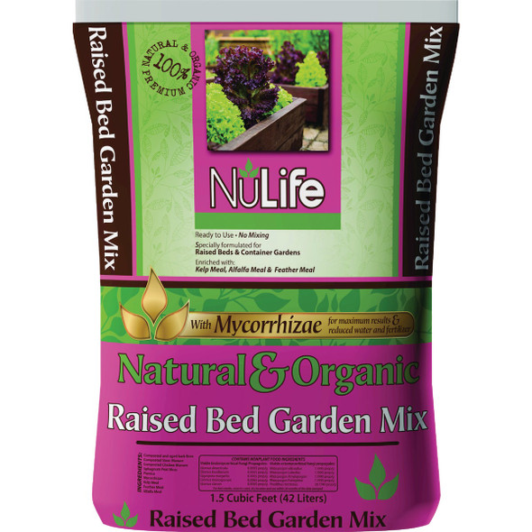 NuLife 1.5 Cu Ft. Raised Bed Garden Mix WNL03314