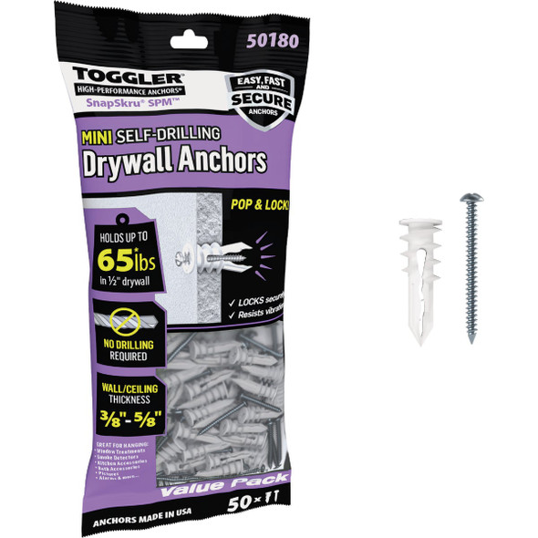 SnapSkru 50ct 6x1.25" Drwl Anchor 50180
