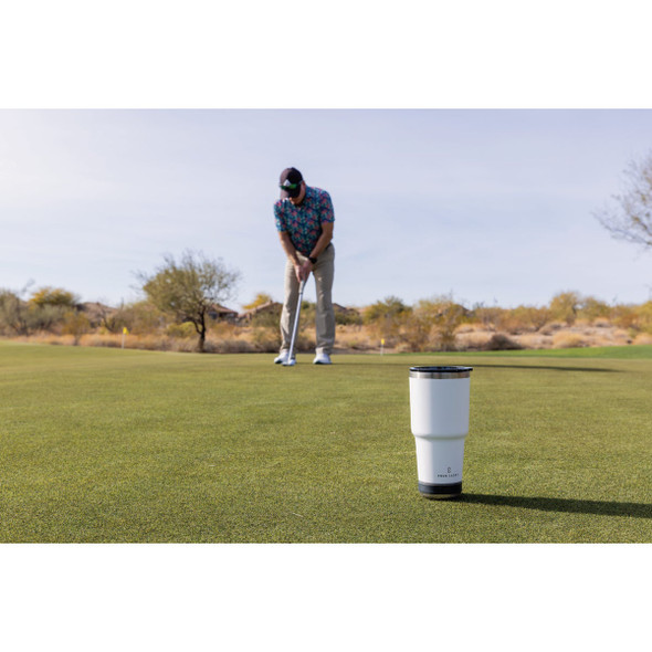 Pour Caddy Go Caddy 28 Oz. White Insulated Tumbler with Speaker GC-28-WHT 620597