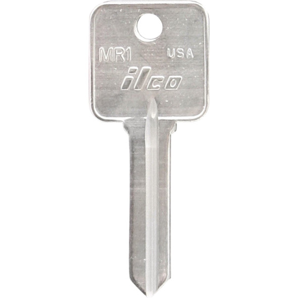 ILCO Metal-Rousseau Nickel Plated Automotive Key, MR1 M-R (10-Pack) IAA26983022