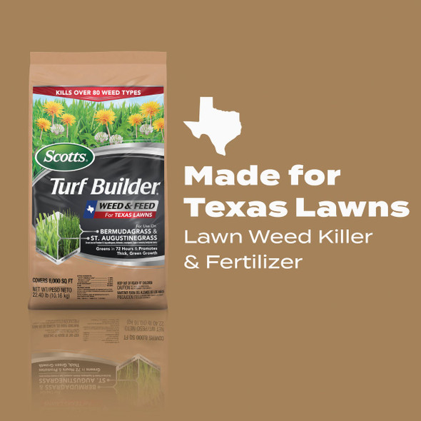Scotts Turf Builder 22.4 Lb. 8000 Sq. Ft. 29-0-10 Weed & Feed for Texas Lawns 52227 757175