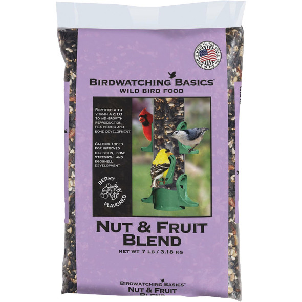 Birdwatching Basics 7 Lb. Nut & Fruit Blend Wild Bird Food 1164