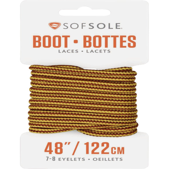 Sof Sole 48 In. Gold-Brown Boot Laces 84893