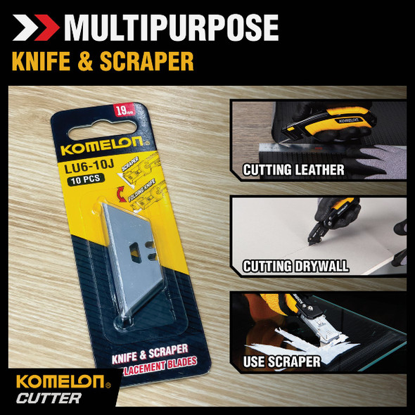 Komelon Utility-Scraper Knife Blade (10-Pack) LU6-10J 315955