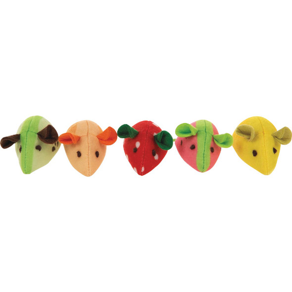 SmartyKat Skitter Slices Plush Catnip Mice Cat Toy (5-Pack) 32154-99997-024 751346