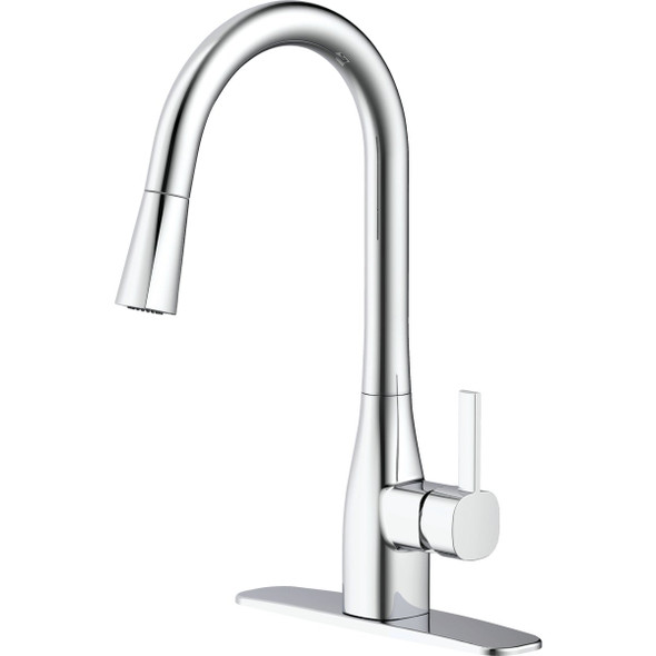 Home Impressions 1-Handle Pull-Down Kitchen Faucet, Chrome FP4AF316CP-JPA1