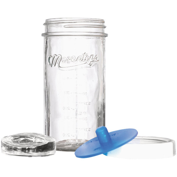 Masontops Wide Mouth Single Mason Jar Fermentation Kit (4-Piece) FKIT1W