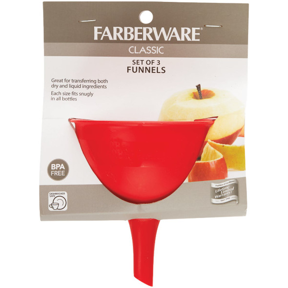 Farberware Red Funnel Set (3-Piece) 5215731 644464