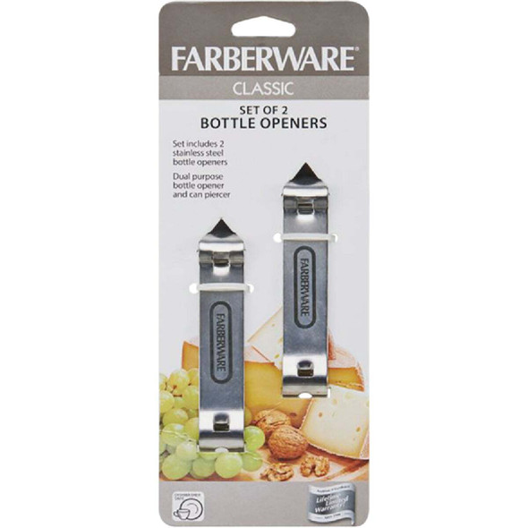 Farberware Stainless Steel Bottle Openers (2 Count) 5215764