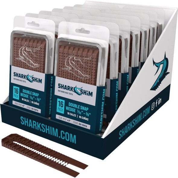 Shark Shim 8 In. L Polypropylene Double Snap Wedge Shim (16-Count) SH-SW16 289798