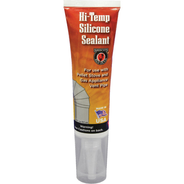 Meeco's Red Devil 2.7 Oz. Black Silicone Hi-Temp Sealant 600B