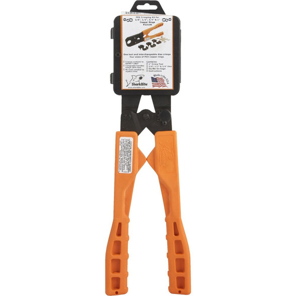 SharkBite PEX Crimp  Multi-Head Ring Tool Kit 23100 403250
