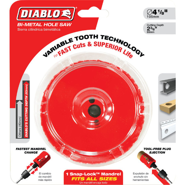Diablo 4 In. Bi-Metal Hole Saw DHS4000 302203