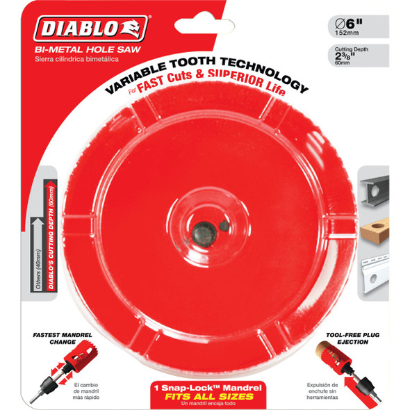 Diablo 5 In. Bi-Metal Hole Saw DHS5000 302216