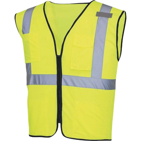 PIP Pro Safety M/L High Visibility Yellow 5-Point Breakaway Surveyors Vest