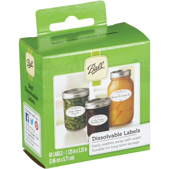 Ball Dissolvable Jar Label (60-Pack) 2248743