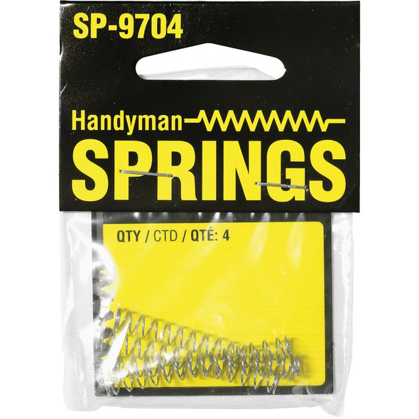 Prime-Line Handyman 0.020 Ga 7-32 In. x 1-3-4 In. Compression Spring (4-Pack) SP 9704 743495