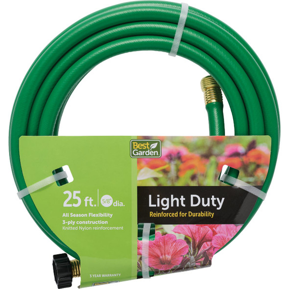 Best Garden 5/8 In. Dia. x 25 Ft. L. Light-Duty Garden Hose 702742